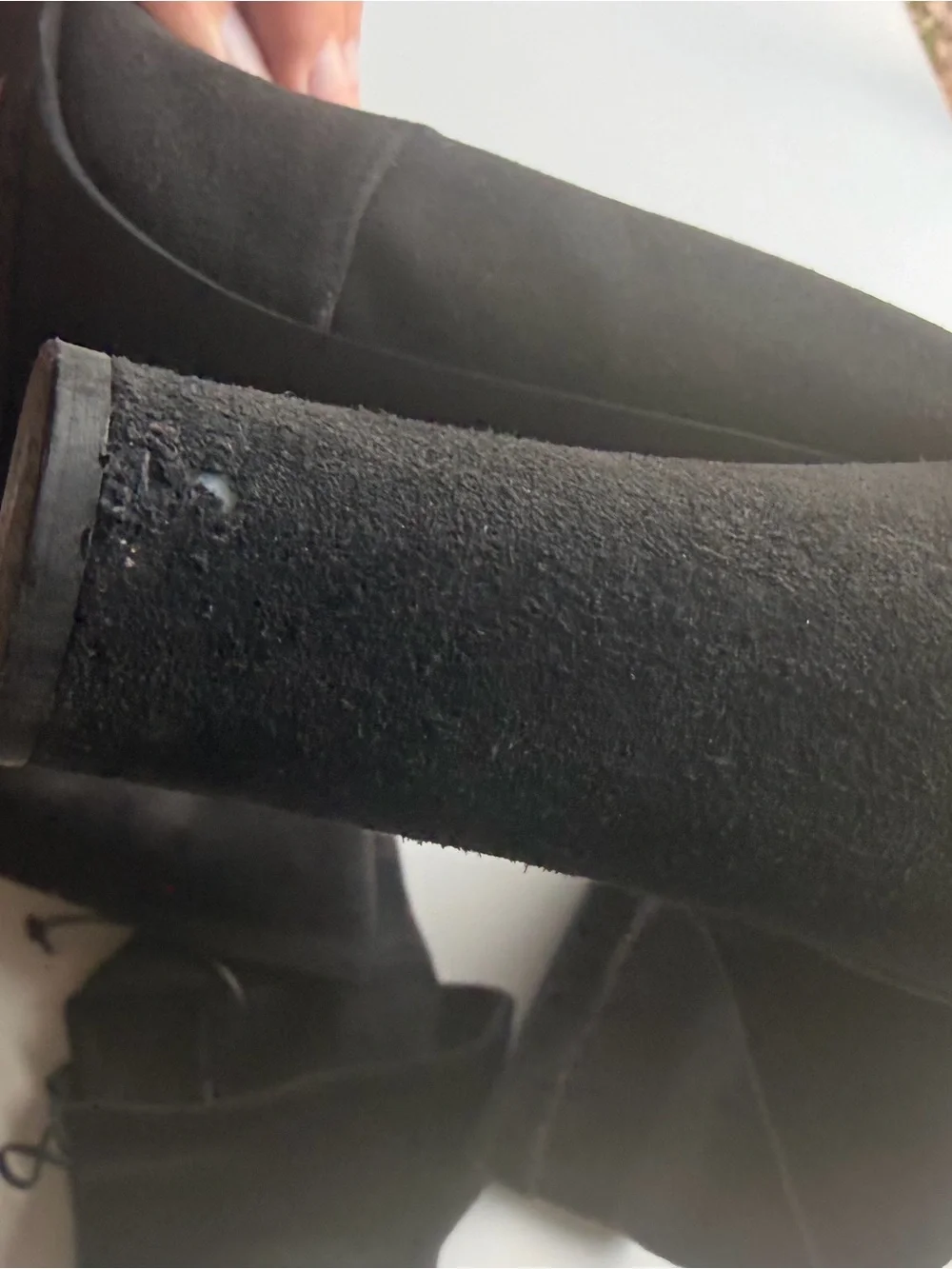 Stuart Weitzman Highland Black Suede Over-the-Knee Boots
